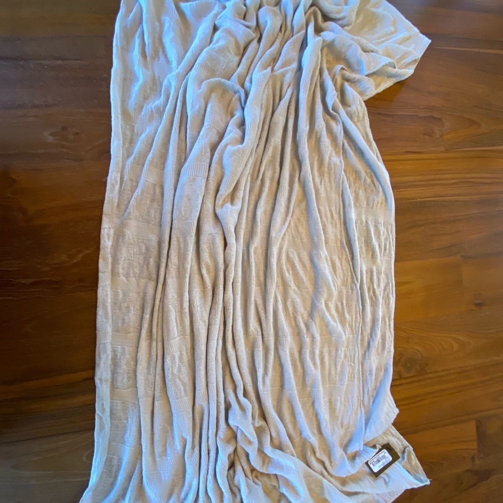 Foulard Tisse Cream Light Knit Eternity Scarf O/S